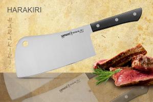 SHR-0040B/K Топорик кухонный "Samura HARAKIRI" 180 мм, коррозионно-стойкая сталь, ABS пластик