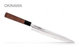 SO-0110/16 Нож кухонный "Samura OKINAWA" Янагиба 240 мм, AUS-8, палисандр