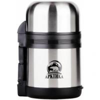 Термос Арктика 0,6 л с широким горлом, металлик