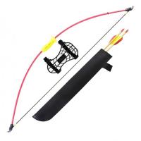 Лук детский классический красный 4,5кг, 93см (колчан, 2 стрелы, крага, мишень)