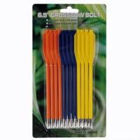 37746 Арбалет стрелы 6,5" пластик цветные (12шт) / Man Kung