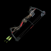 Лук детский блочный "Аякс" в комплектации, полочка Whisker (17-26" 7-13кг) Камуфляж