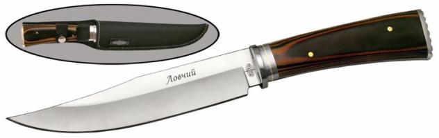 нескл. нож хоз.-быт."Ловчий" с нейлон. чехлом B256-34
