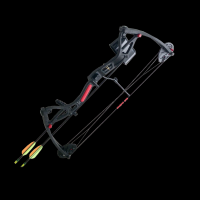 Лук детский блочный "Аякс" в комплектации (17-26" 7-13кг) Черный