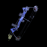 Лук блочный Interloper "Рекс" (20-29" 28-45lbs) синий (с комплектацией)