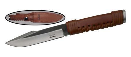кованный нескл. нож хоз.-быт. с кож.чехлом K190