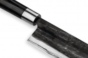 SP5-0043/K Нож кухонный "Samura SUPER 5" накири 171 мм, VG-10 5 слоев, микарта