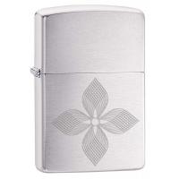 зажигалка Zippo 200 Wavey с покрытием Brushed Chrome, латунь/сталь