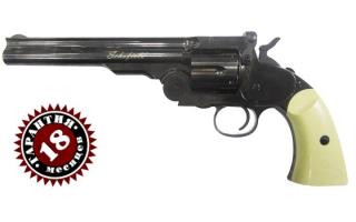 Пневматический револьвер ASG Schofield-6 steel grey 4,5 мм
